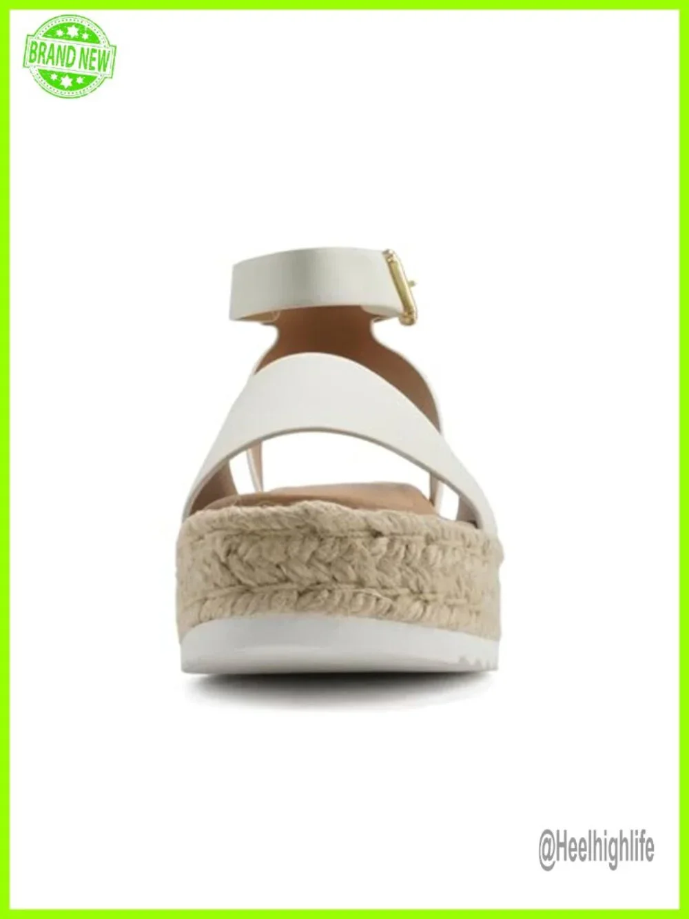 Women's Open Toe Ankle Strap Espadrille Flatform Wedge Sandal